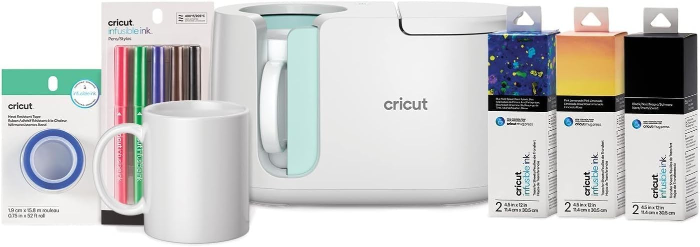 Mug Heat Press Starter Bundle Sublimation Cup Printing Machine Kit