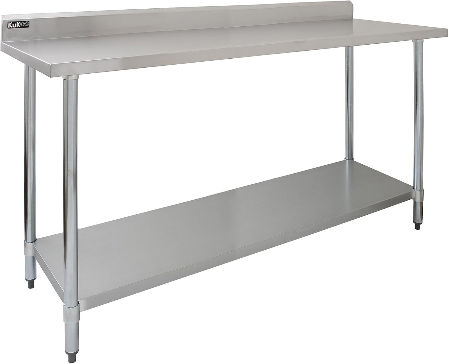 6FT Stainless Steel Catering Prep Table 180x60 Heavy Duty Bench Shelf