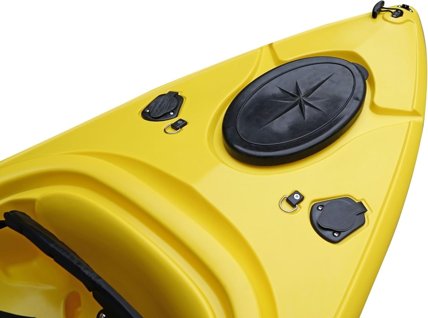Sit Inside Kayak Fishing Canoe w/ Paddle Seat Storage Yellow