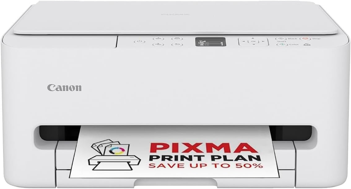 Wireless All-in-One Printer A4 Duplex OLED Display White