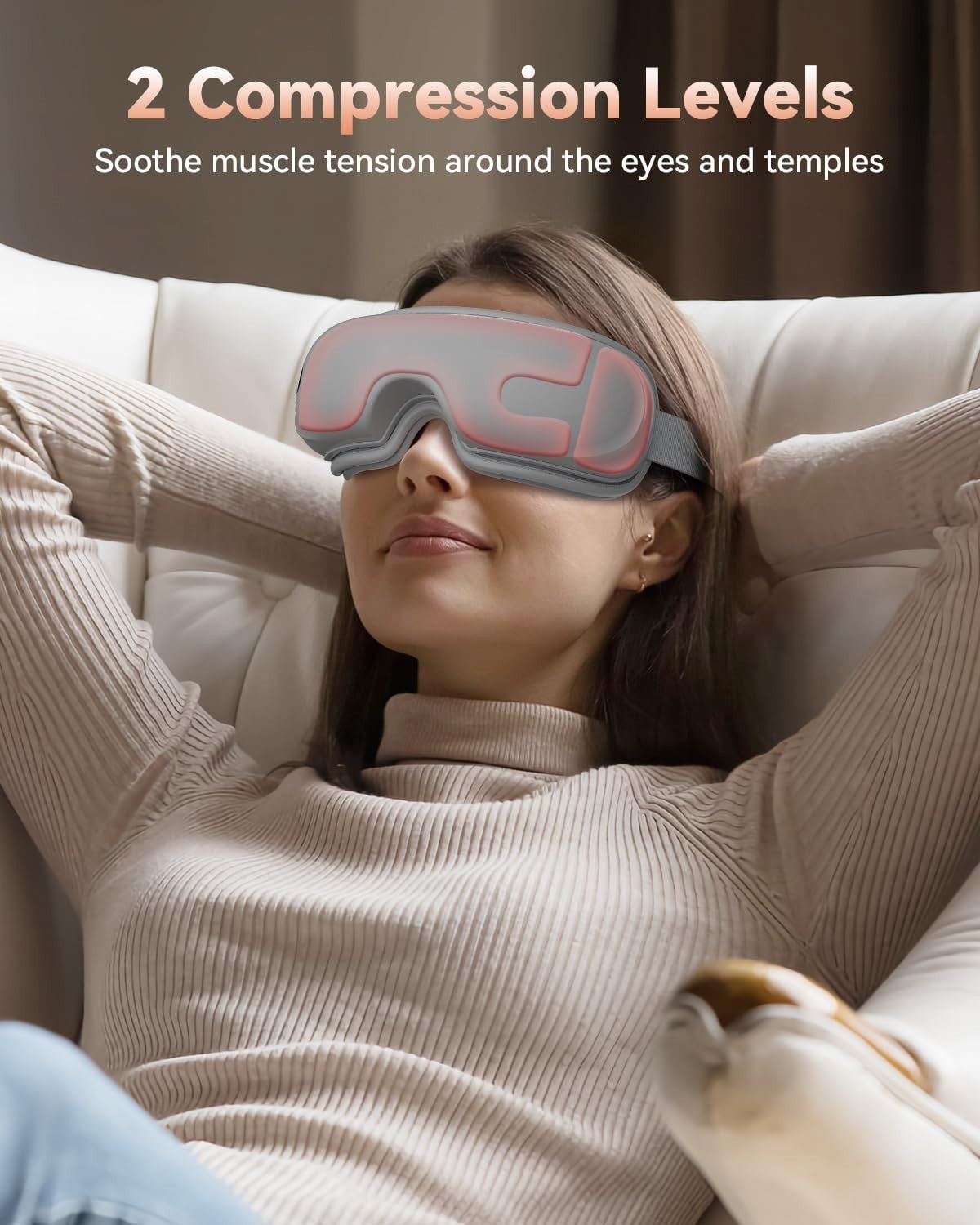 Heated Eye Mask Bluetooth Music Sleep Relaxation Gift