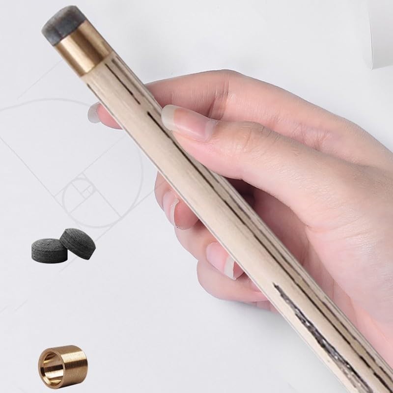 57in One Piece Snooker Pool Cue 10mm Tip Ash Wood 19oz + Case Ext