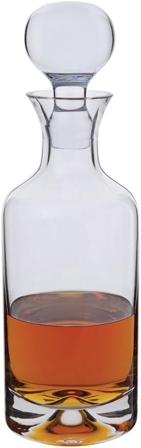 Luxury Crystal Whisky Decanter 750ml Elegant Dimple Cut Glass Bar Bottle
