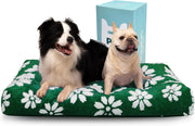 XL Dog Bed 104x71cm Washable Crate Mattress Green
