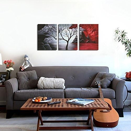 Large Abstract Tree Canvas Wall Art 3 Panel Modern Framed Prints 30x40cm