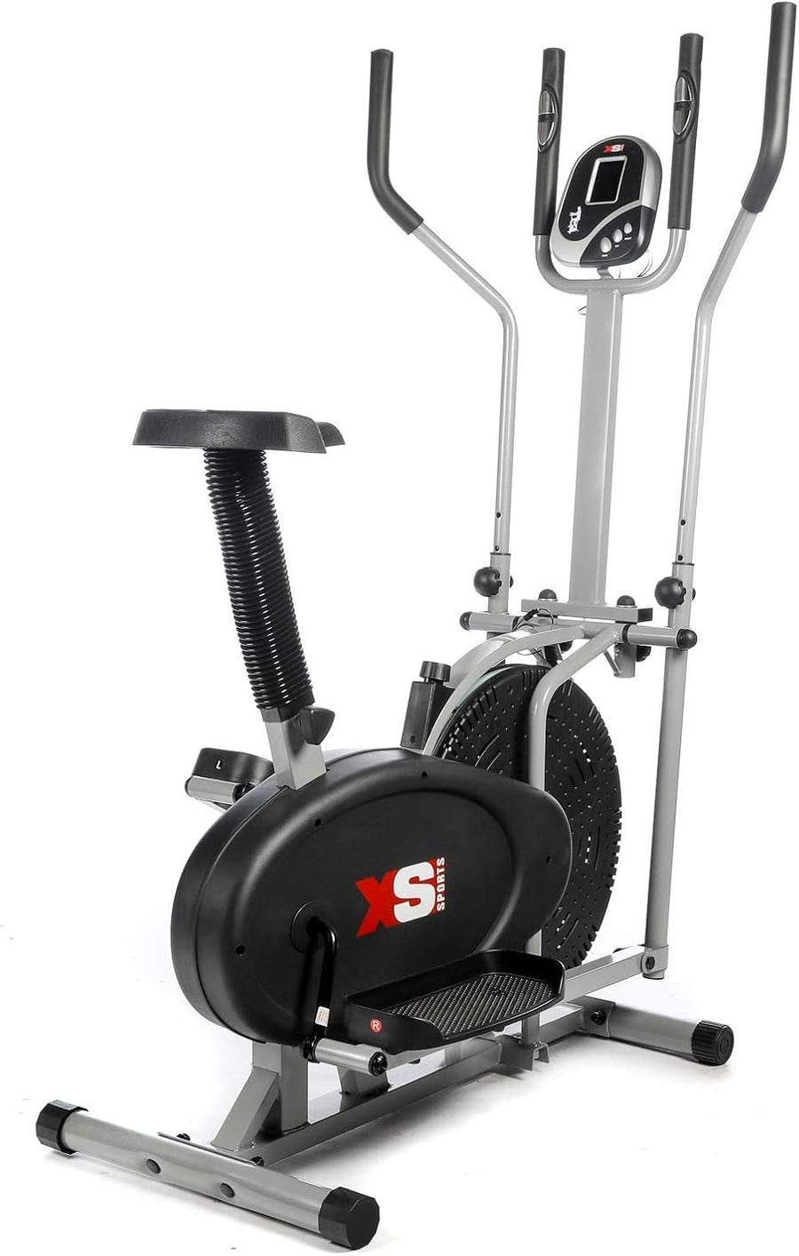 2-in-1 Elliptical Cross Trainer & Exercise Bike with Seat Pulse Sensors