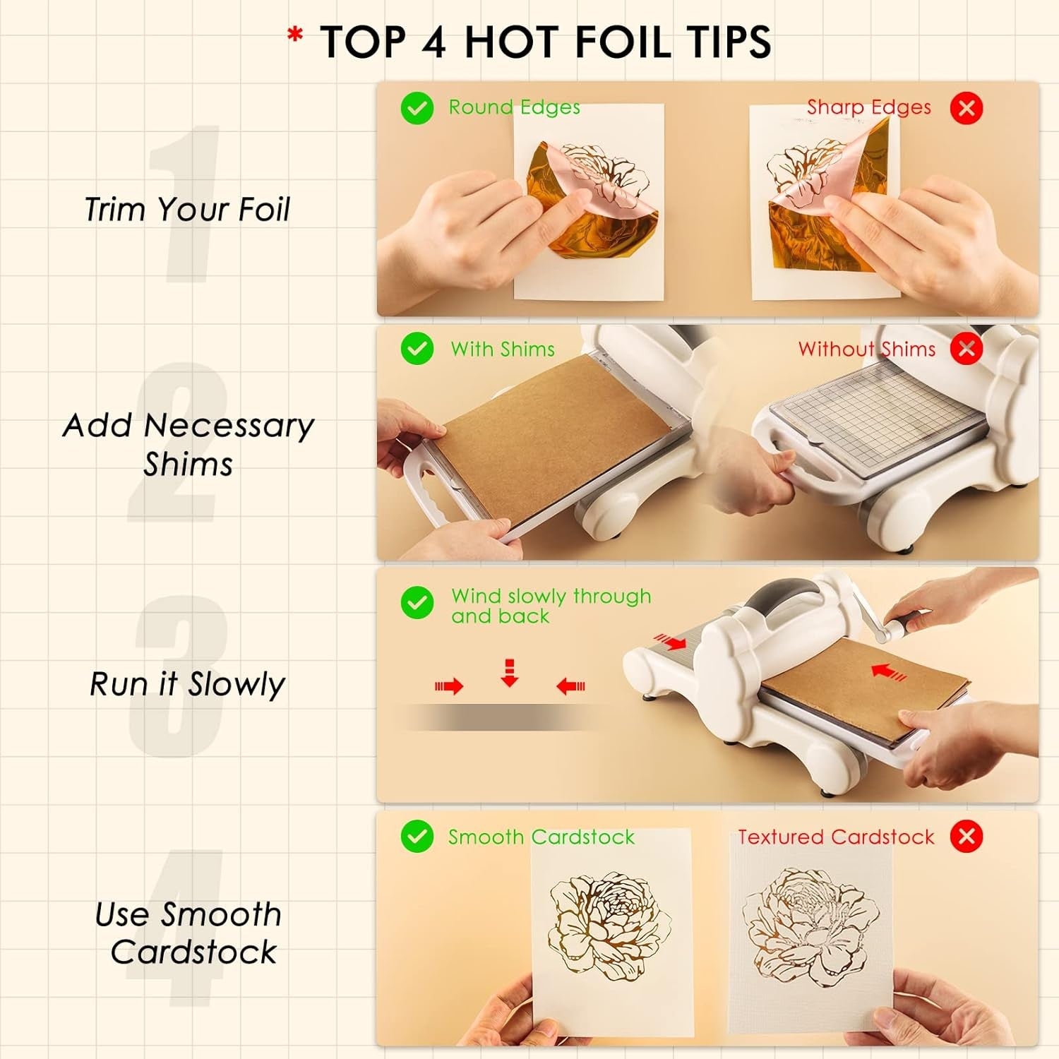 Hot Foil Stamping Machine Craft Kit Heat Press for Card Making Scrapbooking