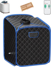 Portable Steam Sauna Tent Home Spa 1000W Fast Heat Remote Chair Foot Roller