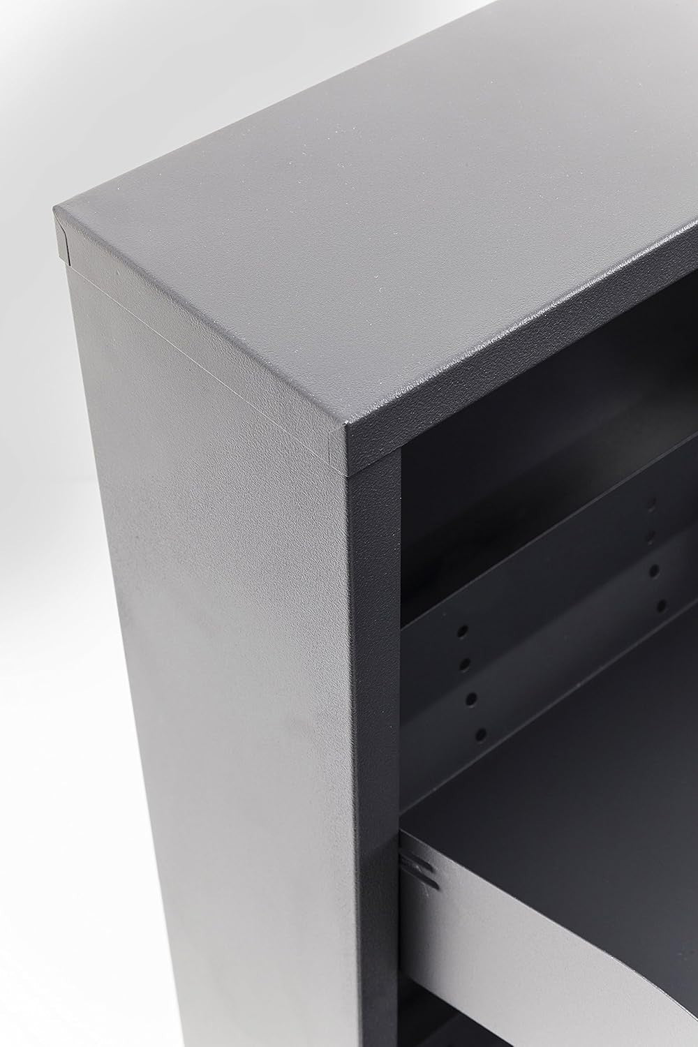 Slim Grey Shoe Cabinet 3 Flip Compartments Space-Saving Storage Rack