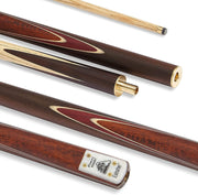 2 Piece Ash Snooker Cue Hand Spliced Rosewood Butt 9.5mm Tip