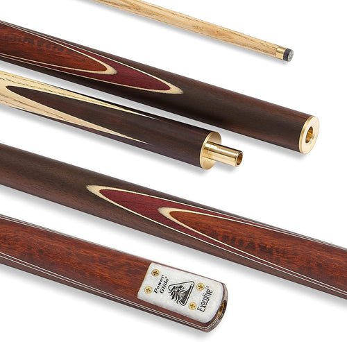 2 Piece Ash Snooker Cue Hand Spliced Rosewood Butt 9.5mm Tip