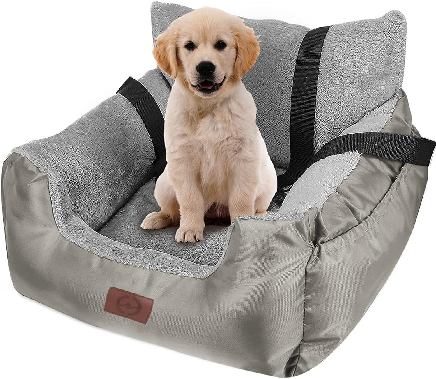 Pet Booster Car Seat Waterproof Plush Dog Travel Bed Safety Leash