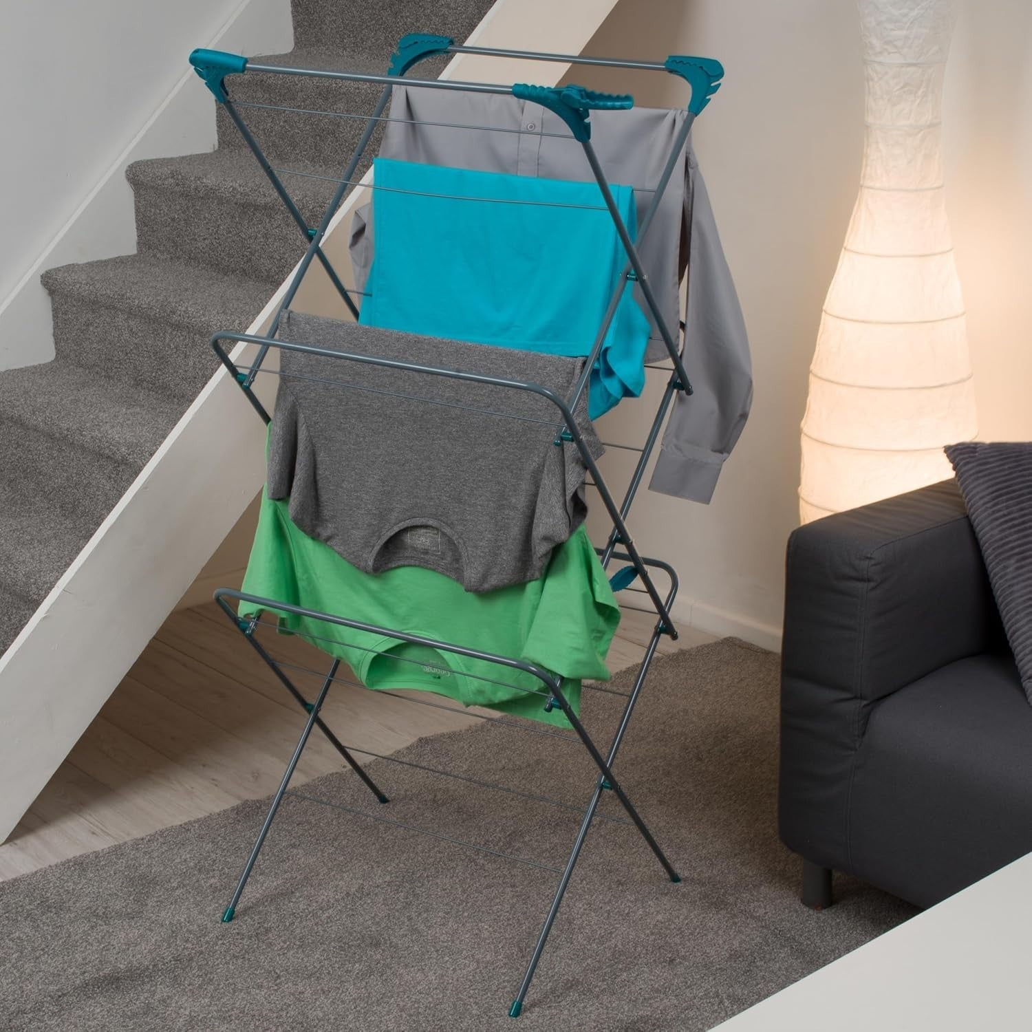3-Tier Foldable Clothes Airer & Radiator Rack – Indoor Laundry Drying Stand