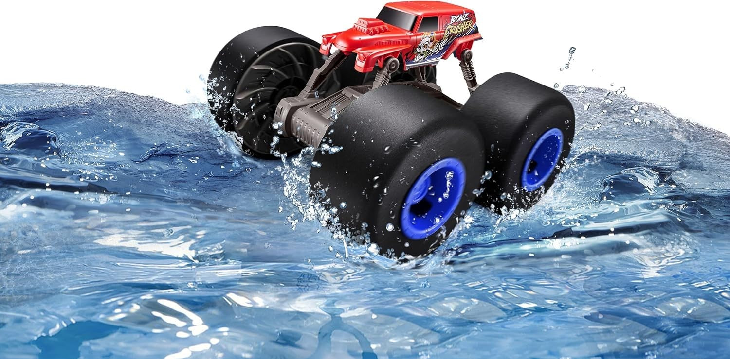 All-Terrain 4WD RC Monster Truck | Drives on Water & Walls | Off-Road Racing Toy