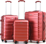 Hard Shell Suitcase Set 20” 24” 28” Lightweight TSA Lock Spinner Wheels