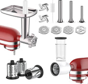 Meat Grinder Attachment Stand Mixer Sausage Stuffer Slicer Set