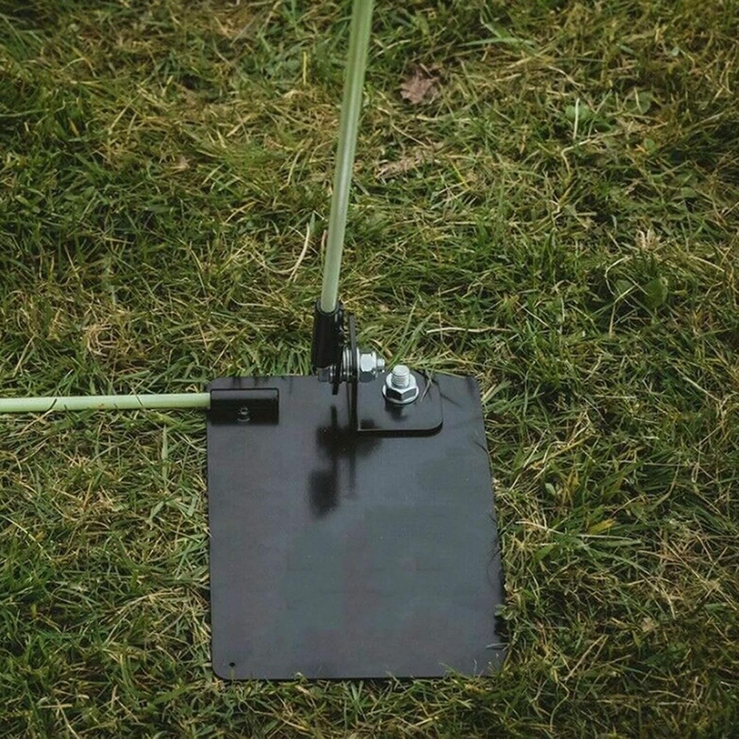 Golf Swing Trainer Plate Metal Alignment Base Practice Aid