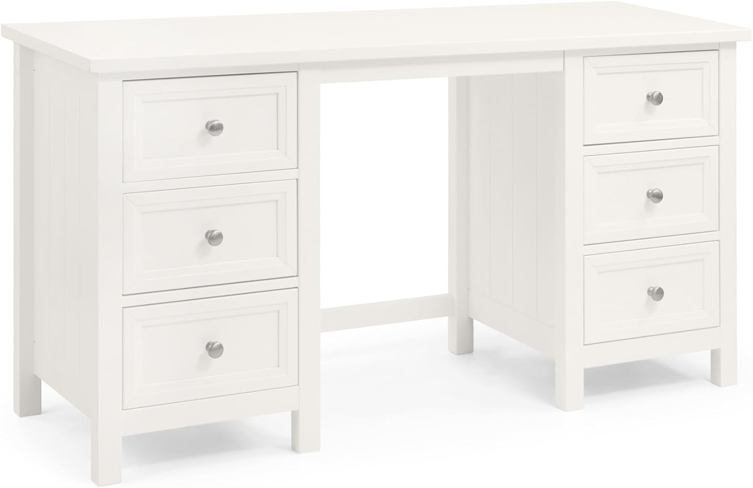 Surf White Dressing Table 6 Drawer Chest Modern Bedroom Vanity Furniture Set