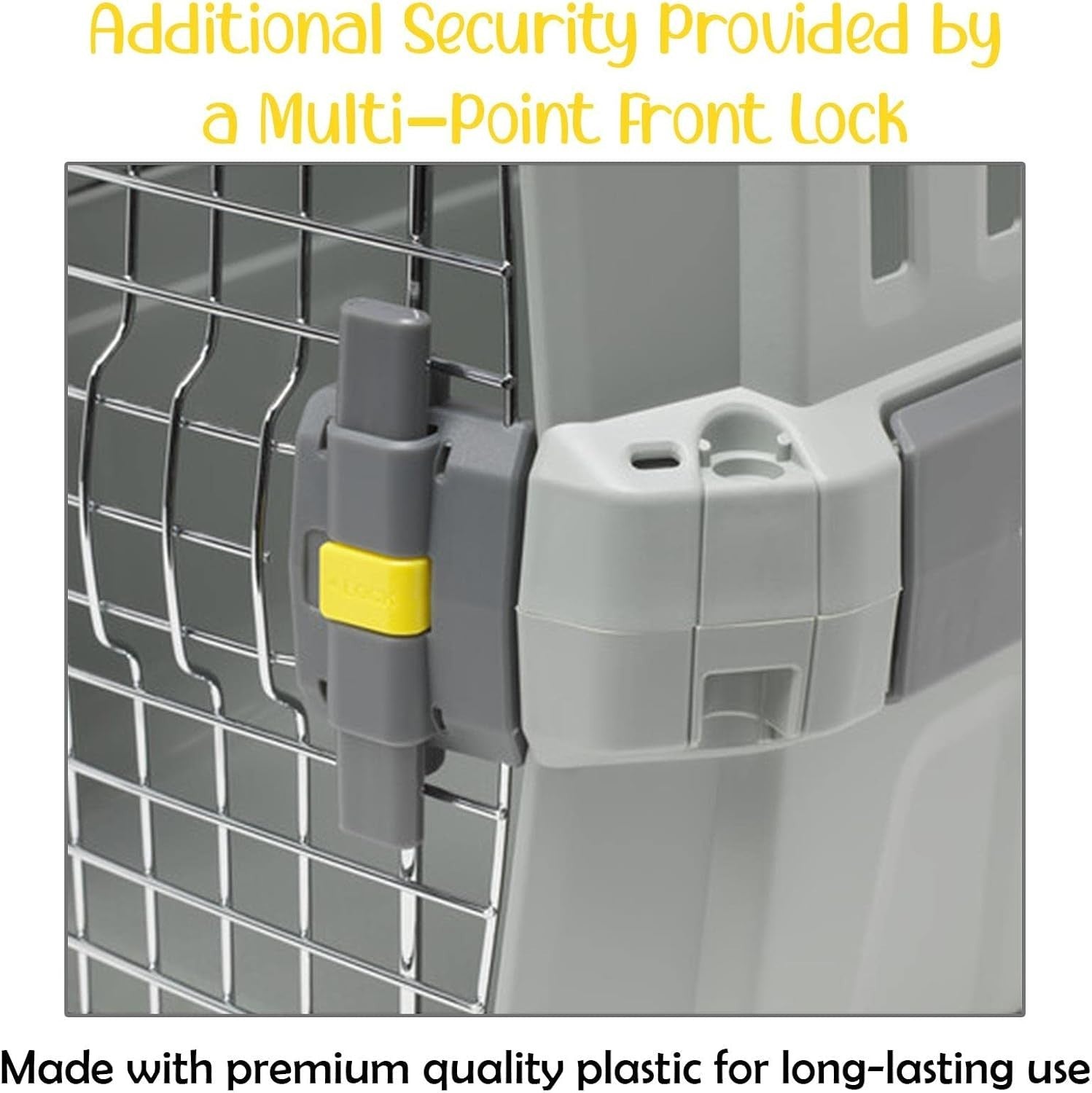 Pet Carrier Crate Small Durable Travel Cage Foldable Plastic Cat Box Air Vents