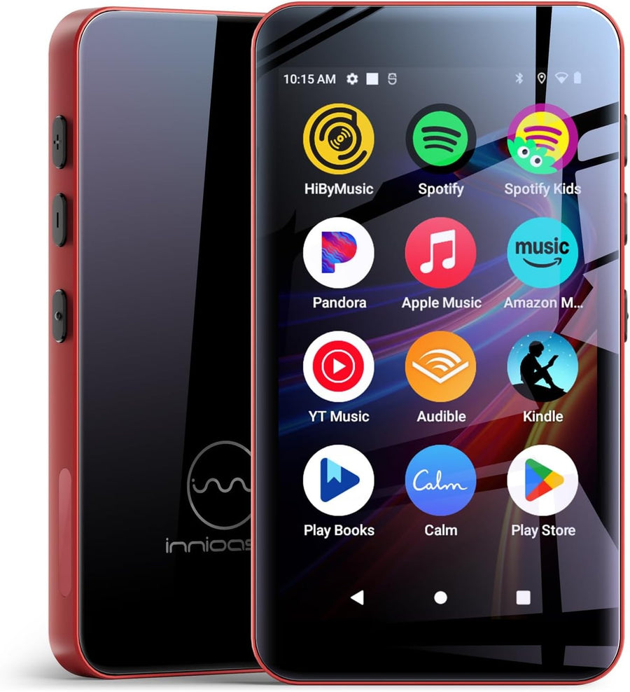 160GB WiFi Bluetooth MP3 Player Red 4" Touch Screen FM