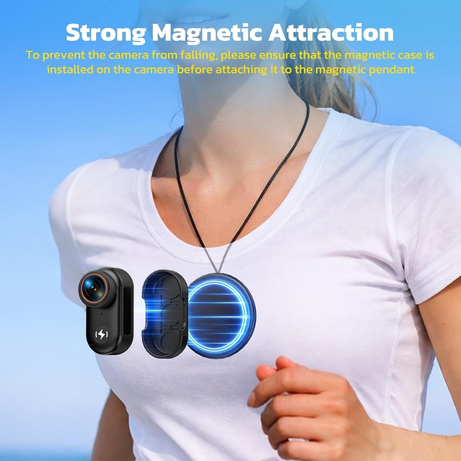 4K Mini Body Camera WiFi POV Action Cam w/64GB Magnetic Mount Kit