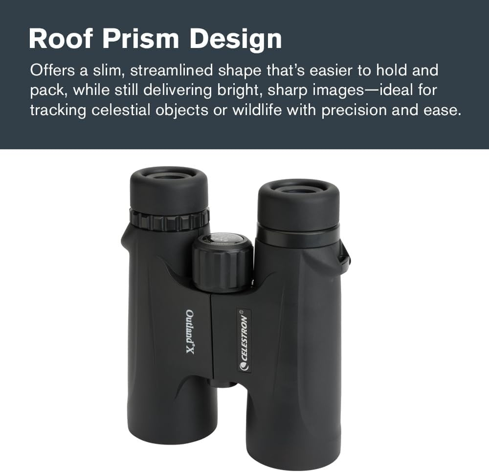 8x42 Binoculars Waterproof Fogproof HD Optics Wide View Outdoor Travel