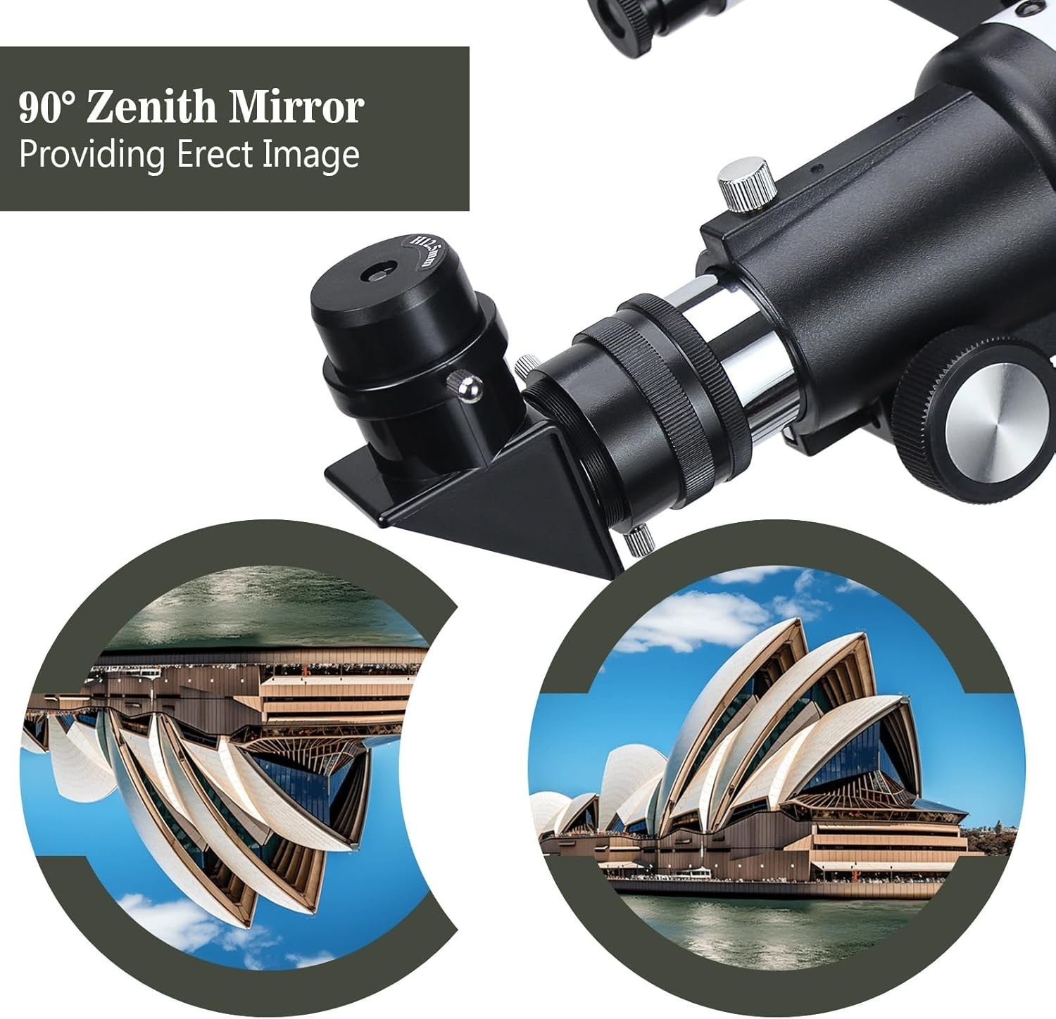 70 mm Refractor Telescope Portable AZ Mount Tripod Phone Adapter Blue