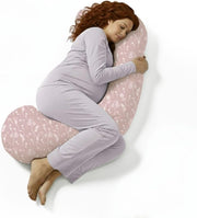 Pregnancy Pillow 5-in-1 Cooling Maternity Body Pillow Adjustable O-Shape Pink