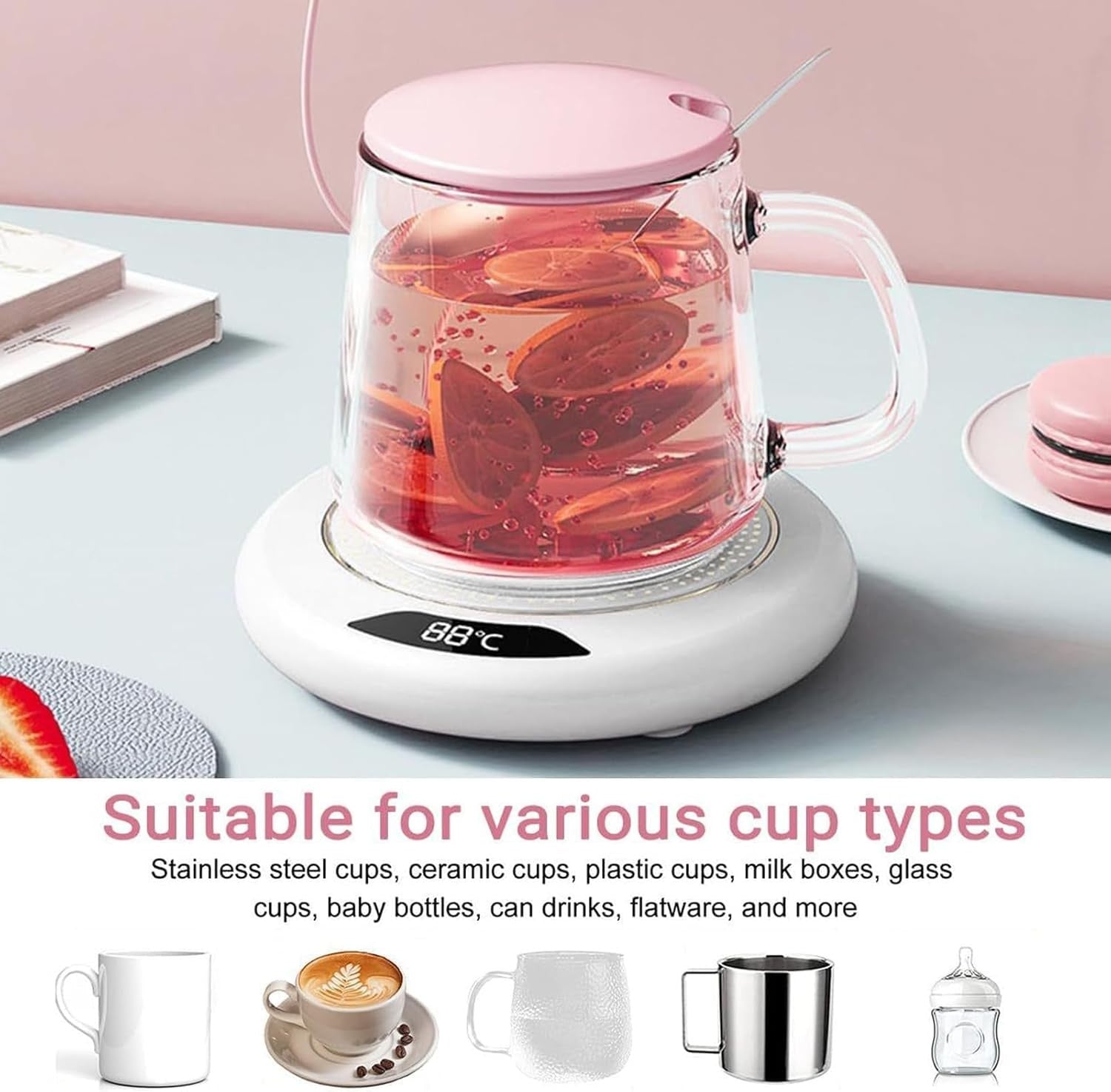 Coffee Mug Warmer 3 Temp Settings Auto Shut Off
