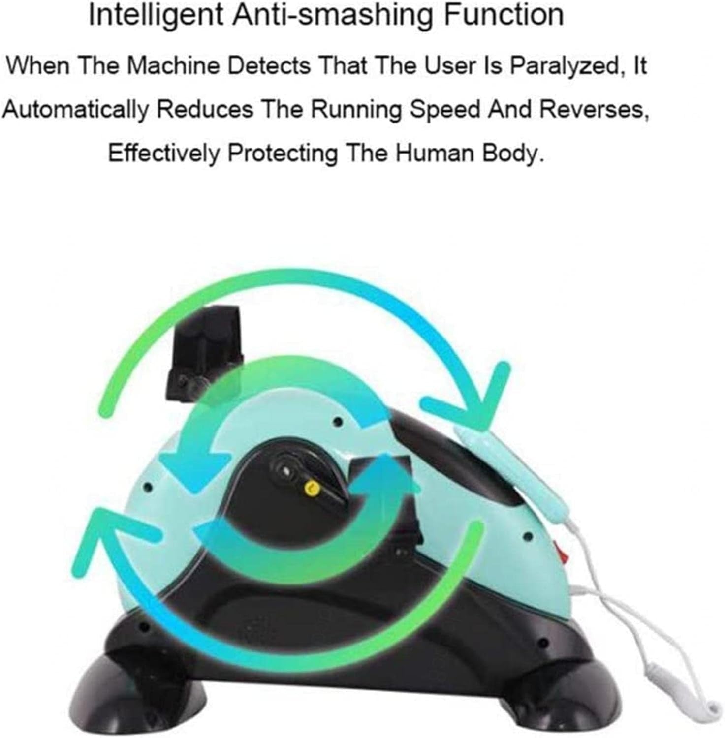 Electric Motorized Pedal Exerciser Rehab Arm Leg Trainer Quiet