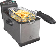 3L Deep Fat Fryer 2000W Stainless Steel Electric Chip Fryer Easy Clean