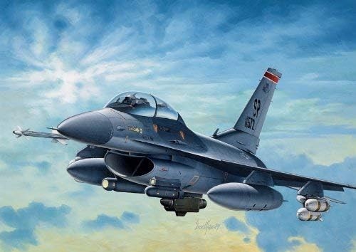 F-16 Fighter Jet Model Kit 1:72 Scale Military Plane 209mm Assembly Toy