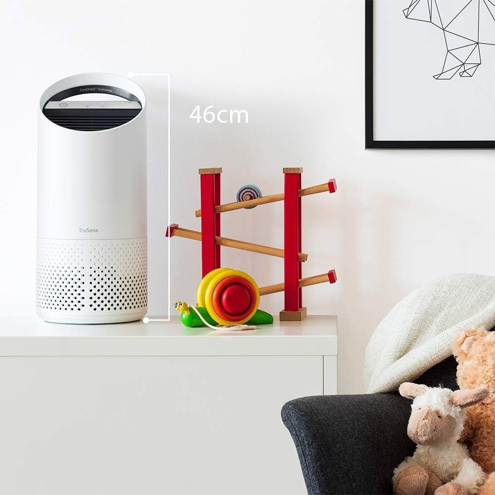 UV-C Air Purifier HEPA Allergy Virus Smoke Odour Small Room Quiet