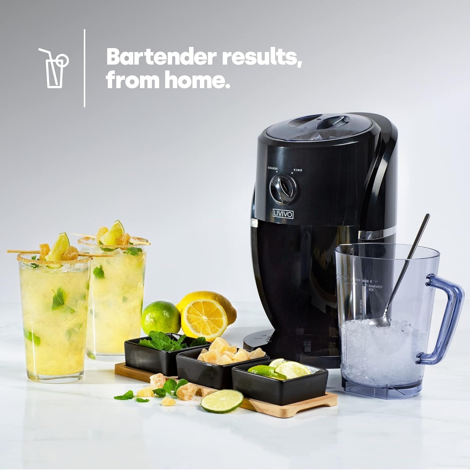 Electric Ice Crusher Slushie Machine Snow Cone Maker Compact Countertop