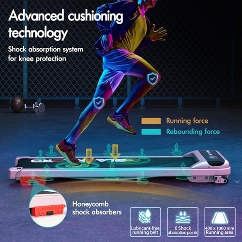 Under Desk Treadmill 3.2HP 4% Incline Portable Walking Pad Home Gym