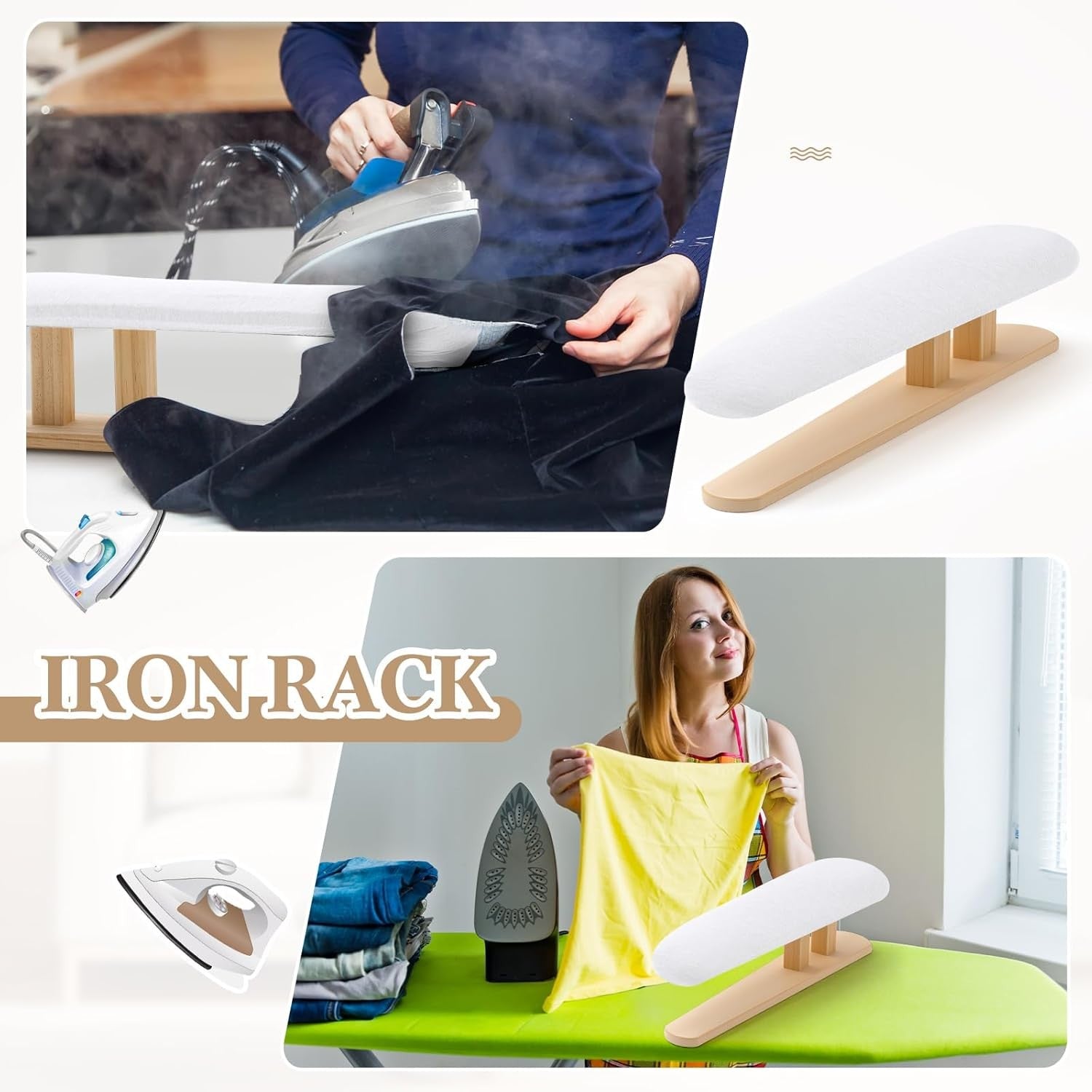 Sleeve Ironing Board Tabletop Padded Tailor Compact 57x13cm