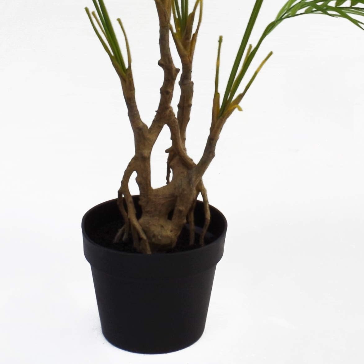 90cm Artificial Palm Tree in Weighted Pot Green Realistic Mixed Tropical Decor