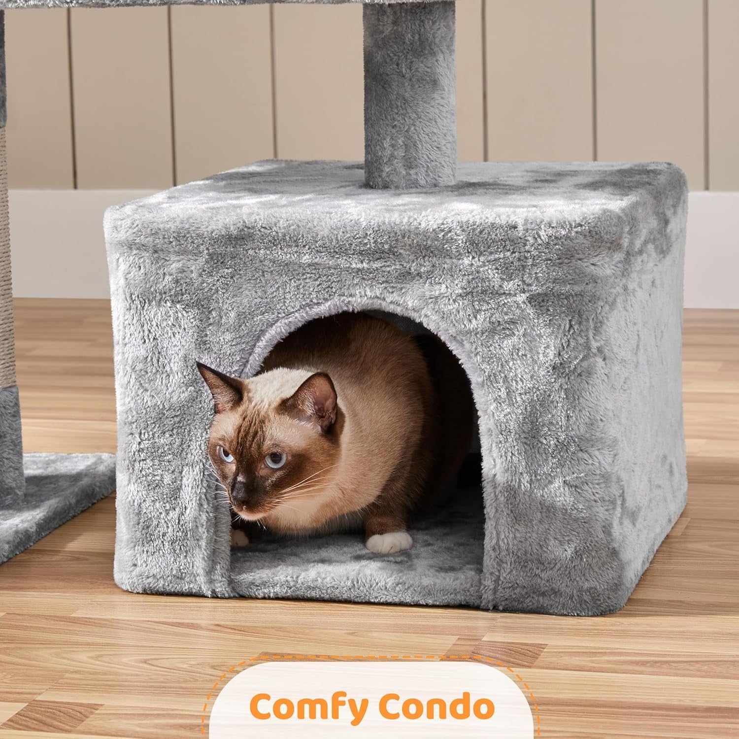 Large Cat Tree 136cm Indoor Tower with Condo Sisal Posts Multi Level Play