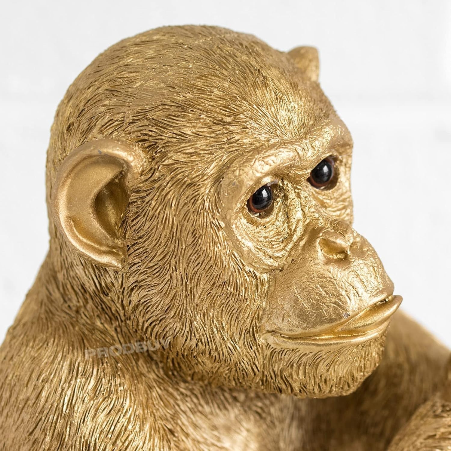 Large Gold Rude Monkey Ornament Resin Statue Funny Home Decor Figurine 30.5cm