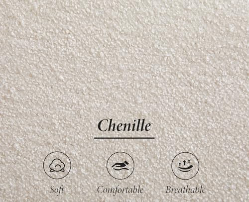 Set of 2 Swivel Dining Chairs Chenille 360° Modern Armchair