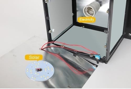 XL Solar Post Cap Lamp w/ Remote – Gray Waterproof Lantern LED