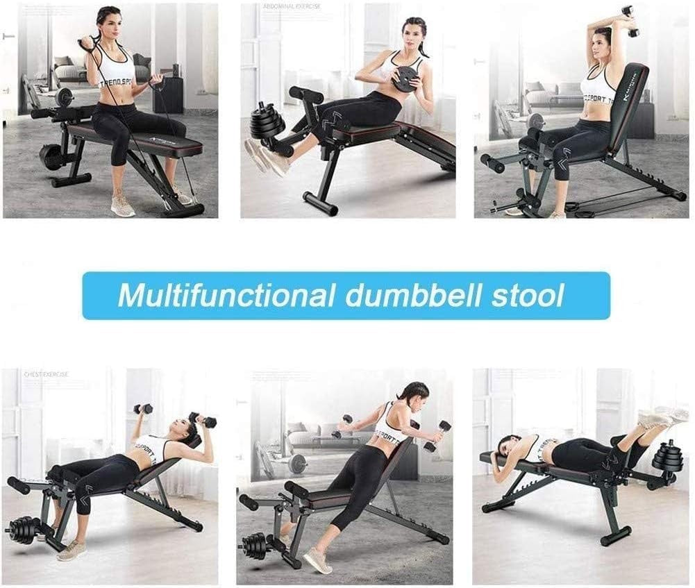 Adjustable Folding Weight Bench With Leg Curl 220kg Full Body Home Gym