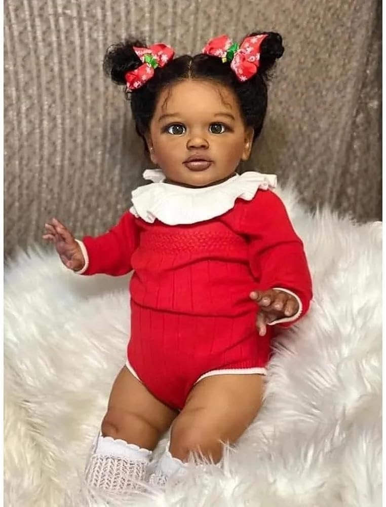 26in Realistic Black Toddler Baby Doll Soft Body Poseable Gift