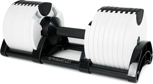 Single Smart Adjustable Dumbbell 80lb One Hand Dial Compact Trainer