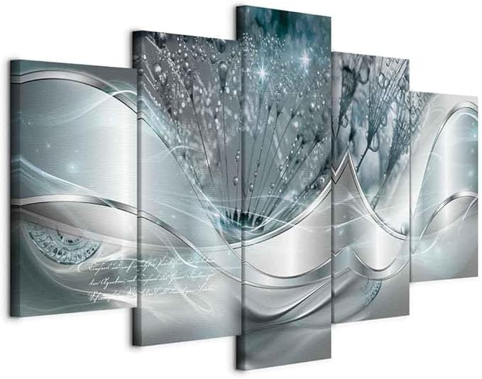 Murando Abstract Flowers Canvas Wall Art 200x100cm 5pcs XXL Bedroom Decor