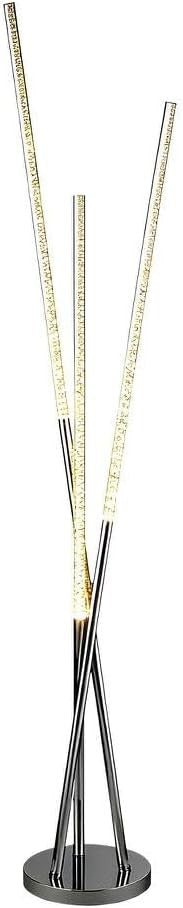 Modern LED Bubble Floor Lamp Chrome Standing Light Low Energy 135cm