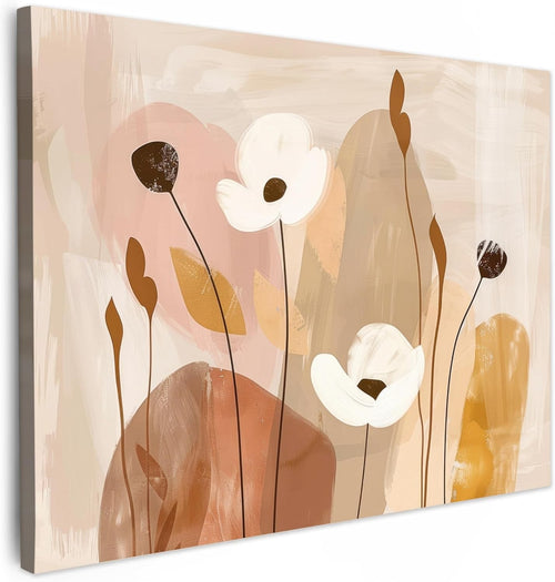 Abstract Floral Canvas Wall Art 40x30cm Framed Print