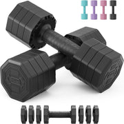 Adjustable Dumbbells Set of 2 2–5KG Non Slip Home Gym Women Weights
