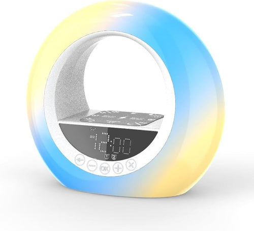 Sunrise Alarm Clock Wake Up Light Night Lamp Sleep Aid for Heavy Sleepers