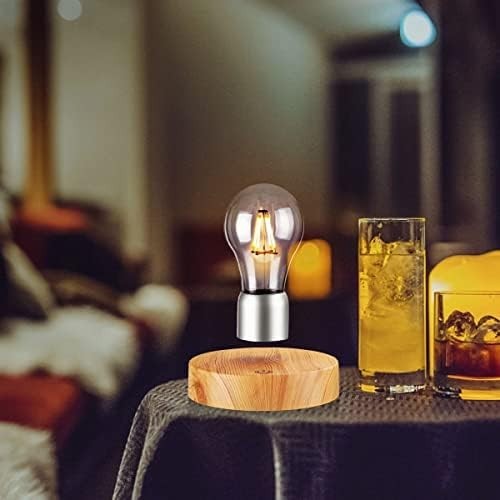 Glossy Magnetic Levitating LED Light Bulb Floating Desk Lamp